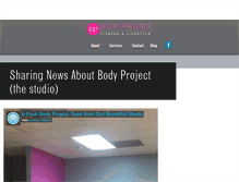 Tablet Screenshot of bodyprojectfitness.com